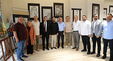 AKÇAABAT BELEDİYESİ SANAT AKADEMİSİ KURSİYERLERİNDEN MUHTEŞEM SERGİ