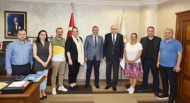 GÜRCİSTAN BAŞKONSOLOSUNDAN TTSO'YA UÇAK SEFERİ ZİYARETİ