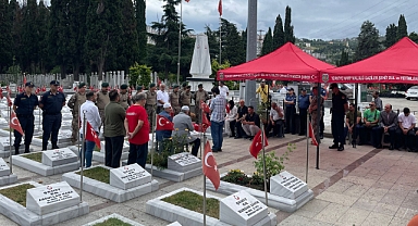 ŞEHİT AİLESİ VE GAZİLER AKIN ÇELEBİ'Yİ UNUTMADI