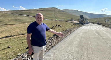 BÜYÜKŞEHİR YAYLALARIN YOL SORUNUNU ÇÖZÜYOR