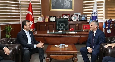 İBB BAŞKANI EKREM İMAMOĞLU, YOMRA BELEDİYESİNİ ZİYARET ETTİ