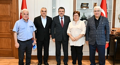 TRABZON'DAKİ HEMŞEHRİ DERNEKLERİNDEN GENÇ'E TEŞEKKÜR ZİYARETİ