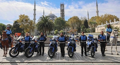 MOTOSİKLETLİ VE ATLI KADIN ZABITALAR GÖREVDE