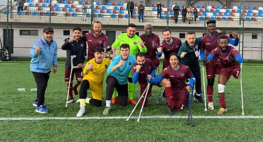 AMPUTE FUTBOLDA BÜYÜKŞEHİR 3 GOLLE COŞTU