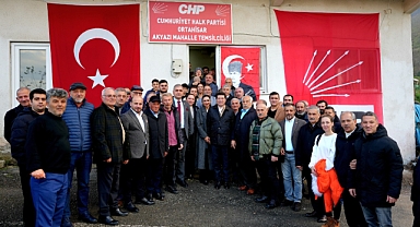 BAŞKAN KAYA, CHP AKYAZI MAHALLE TEMSİLCİLİĞİNİN AÇILIŞINA KATILDI