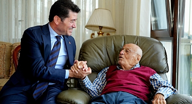 BAŞKAN KAYA, HASAN MELEK’İ ZİYARET ETTİ