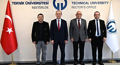 TESOB BAŞKANI METİN KARA'DAN KTÜ REKTÖRÜ'NE NEZAKET ZİYARETİ