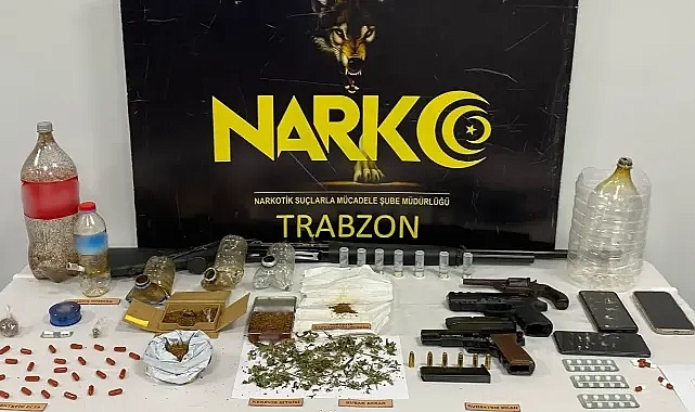TRABZON'DA UYUŞTURUCU OPERASYONU: 11 ŞÜPHELİ GÖZALTINA ALINDI