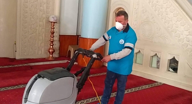 ORTAHİSAR BELEDİYESİ, CAMİLERDE RAMAZAN TEMİZLİĞİ YAPIYOR