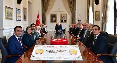 VALİ AZİZ YILDIRIM, KUR’AN-I KERİM’İ GÜZEL OKUMA YARIŞMASI TÜRKİYE BİRİNCİLERİNİ AĞIRLADI