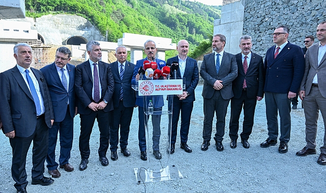 BAKAN URALOĞLU, TRABZON GÜNEY ÇEVRE YOLU'NU İNCELEDİ
