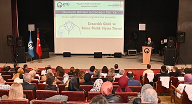 KTÜ’DE BEYAZ ÖNLÜK GİYME TÖRENİ DÜZENLENDİ