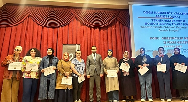 SANATIN İZİNDE GİRİŞİMCİ KADINLAR PROJESİ TAMAMLANDI