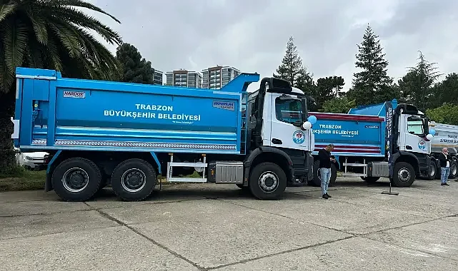 TRABZON BÜYÜKŞEHİR BELEDİYESİ ARAÇ FİLOSUNU GÜÇLENDİRDİ