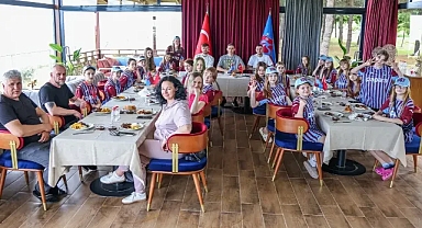 TRABZONSPOR'UN YILDIZLARI, SAVAŞIN ÇOCUKLARINI AĞIRLADI