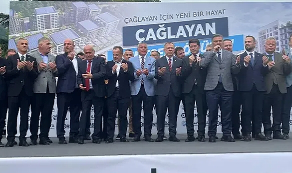 ÇAĞLAYAN KENTSEL DÖNÜŞÜM PROJESİ'NDE İLK KAZMA VURULDU