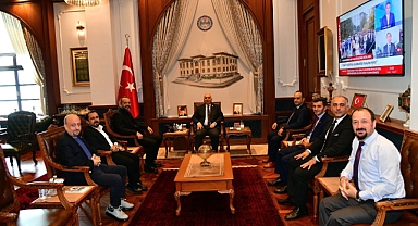TGC YÖNETİM KURULU VALİ AZİZ YILDIRIM'I ZİYARET ETTİ