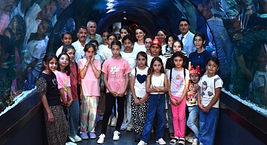 ÇOCUKLAR, TÜNEL AKVARYUM’DAKİ ETKİNLİKTE GÖNÜLLERİNCE EĞLENDİ