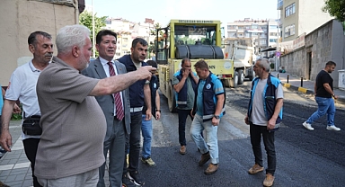 ORTAHİSAR’DA YOL MESAİSİ SÜRÜYOR