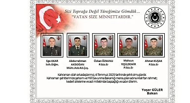 ŞEHİT OLAN 5 MEHMETÇİĞİN KİMLİKLERİ AÇIKLANDI