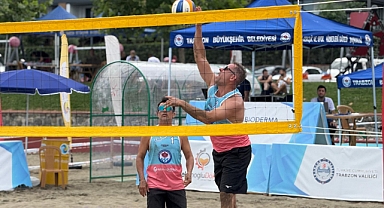 TRABZON'DA ULUSLARARASI PLAJ VOLEYBOLU HEYECANI BAŞLADI