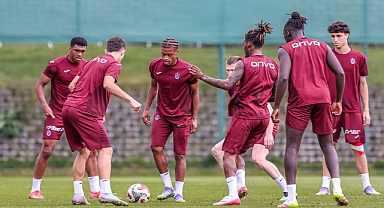 TRABZONSPOR'DA AKŞAM ANTRENMANI TAMAMLANDI