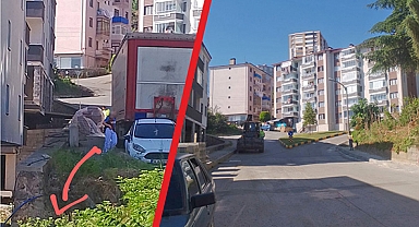 BU ÜÇGEN KAVŞAK GEÇİŞ VERMİYOR KALDIRIM İSE ÇUKURA GÖTÜRÜYOR!..