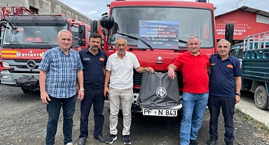 DOĞDUĞU KÖYÜ UNUTMADI, İTFAİYE ARACI KAZANDIRDI