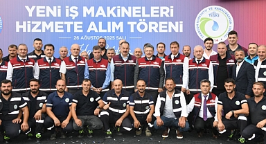 TİSKİ 19 İŞ MAKİNESİNİ ARAÇ FİLOSUNA KATTI
