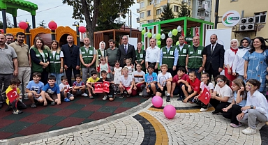 TÜRKİYE’DE İLK 'YEŞİLAY' TEMALI ÇOCUK PARKI SÜRMENE’DE AÇILDI