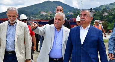VALİ AZİZ YILDIRIM SÜRMENE TERSANELERİNDE İNCELEMELERDE BULUNDU