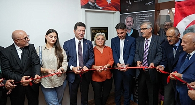 BAŞKAN KAYA, VOLKAN KONAK SANAT ODASI’NIN AÇILIŞINA KATILDI