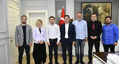 ÇEVRE MÜHENDİSLERİ ODASI, BAŞKAN KAYA’YI ZİYARET ETTİ