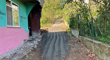 ENGELLİ VATANDAŞIN YOL ÇİLESİNİ BÜYÜKŞEHİR BİTİRDİ