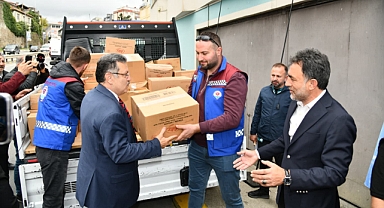  TRABZON'DA GAZZE İÇİN YARDIM SEFERBERLİĞİ