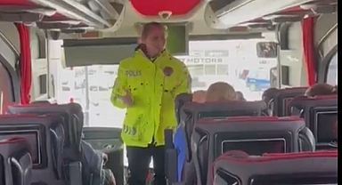 TRABZON EMNİYETİNDEN EMNİYET KEMERİ UYARISI