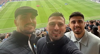 TRABZONSPORLU İKİLİDEN İNGİLTERE ZİYARETİ: DERBİYİ YERİNDE İZLEDİLER