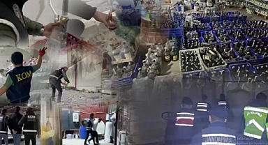 81 İLDE SAHTE ALKOL OPERASYONU: 91 BİN 384 LİTRE ELE GEÇİRİLDİ