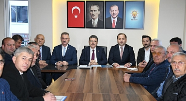 BAŞKAN GENÇ ŞALPAZARI'NDA MUHTARLARLA BULUŞTU