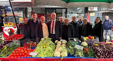 CHP ORTAHİSAR TEŞKİLATI ESNAFIN SORUNLARINI YERİNDE DİNLEDİ