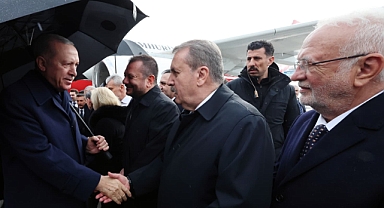 CUMHURBAŞKANI ERDOĞAN HATAY’DA 455 BİNİNCİ AFET KONUTUNU TESLİM ETTİ, TÖRENE ERTUĞRUL DOĞAN DA KATILDI