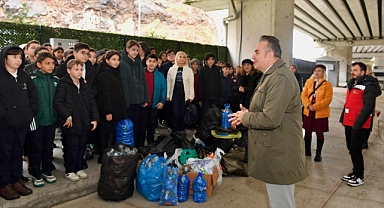GERİ DÖNÜŞÜM VE SIFIR ATIK BİLİNCİ, ÖĞRENCİLERE AŞILANIYOR