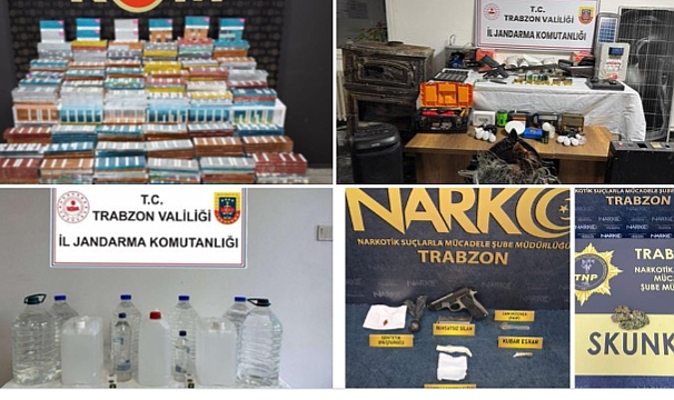 TRABZON’DA BİR HAFTADA 55 ŞÜPHELİ YAKALANDI