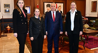 VALİ YILDIRIM, KKTC HEYETİNİ KABUL ETTİ