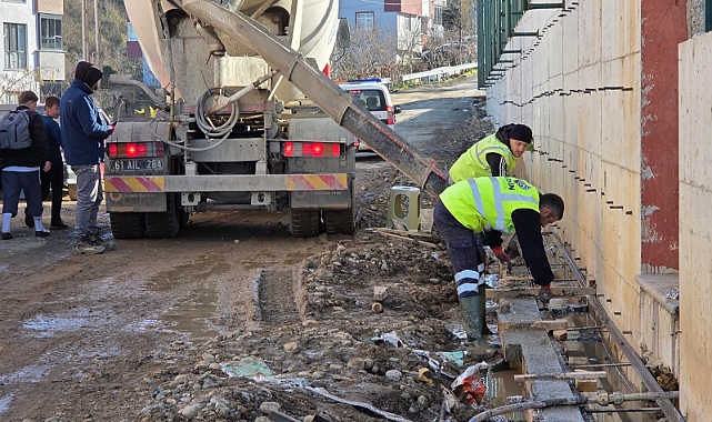 ARSİN BELEDİYESİ’NDEN STAT ÇEVRESİNDE HIZLI ÇÖZÜM