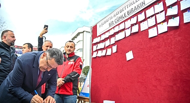 DEPREMDE CAN VEREN VATANDAŞLAR TRABZON'DA ANILDI