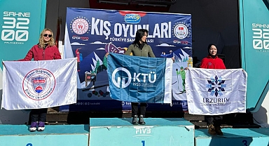 ÜNİVERSİTELER ARASI BUZ TIRMANIŞINDA KTÜ DAMGASI