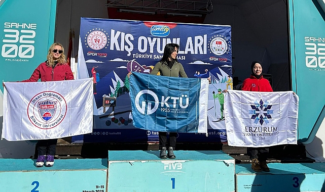 ÜNİVERSİTELER ARASI BUZ TIRMANIŞINDA KTÜ DAMGASI