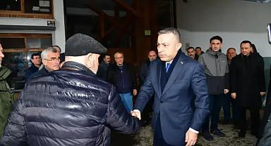  ARSİN’DE YANGIN SONRASI VALİ ŞAHİN’DEN YERİNDE İNCELEME