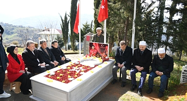 BAŞKAN GENÇ’TEN ŞEHİT PİLOT GENÇCELEP'İN KABRİNE VE AİLESİNE ZİYARET